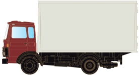 MiNis LC4831 - N - DAF 900 mit Koffer - rot